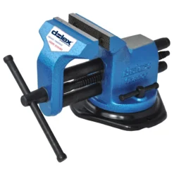 Étau à Double Guidage DOLEX Base Tournante - Largeur 90 Mm - 104T