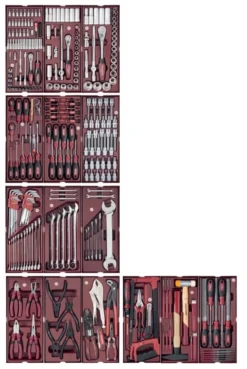 Assortiment D'outils 1/4" + 1/2" KRAFTWERK 290 Pièces - 105.509.000