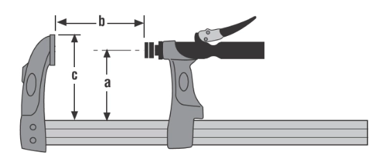 Presse Hydraulique URKO - Serrage 600mm - Saillie 107mm - Rail 35x8mm - 503H2 – Image 2