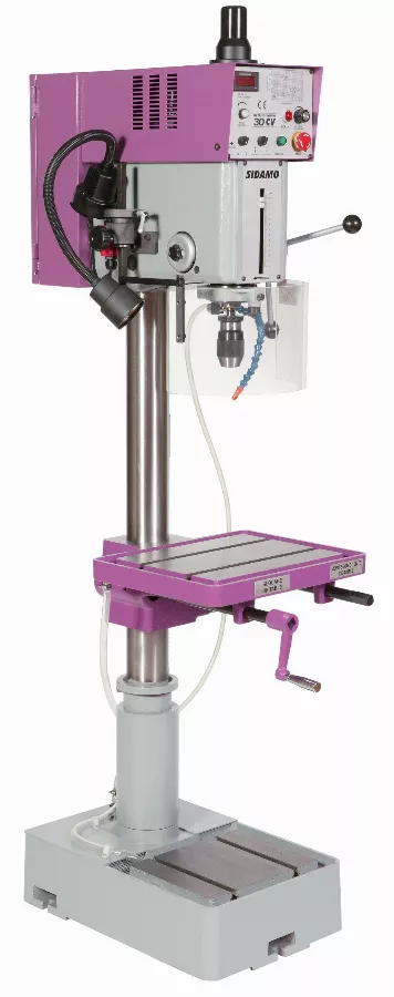 Perceuse à Colonne SIDAMO 30 CV Tri - 1500W - Avec Mandrin, Etau BSF120 - 20502022